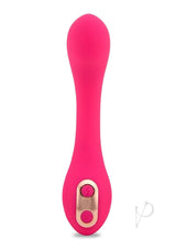 Nu Sensuelle Libi Silicone G-Spot Vibrator Deep Pink, featuring an ergonomic design and flexible shaft for G-spot stimulation.