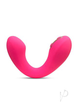 Nu Sensuelle Libi Silicone G-Spot Vibrator Deep Pink with ergonomic design for targeted stimulation.