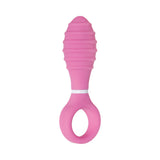 Evolved Double Date Rechargeable Silicone Vibrating Anal Plug and Clit Stimulator Couples Set Pink