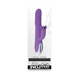 Evolved Tilt-O-Whirl Dual Stimulation Vibrator With Spinning Clit Stimulator Purple
