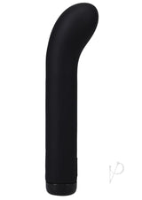 In a Bag Silicone Rechargeable G-Spot Vibrator Black, sleek curved massager for precise internal stimulation.