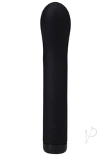 In a Bag Silicone Rechargeable G-Spot Vibrator Black with a smooth silicone finish for precise stimulation.