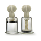 Blush Temptasia Clit and Nipple Twist Suckers 2-Piece Set Large Clear