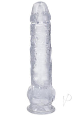 In a Bag Really Big Dick Dildo 10 Inch Clear, lifelike clear dildo with realistic shape and sculpted details