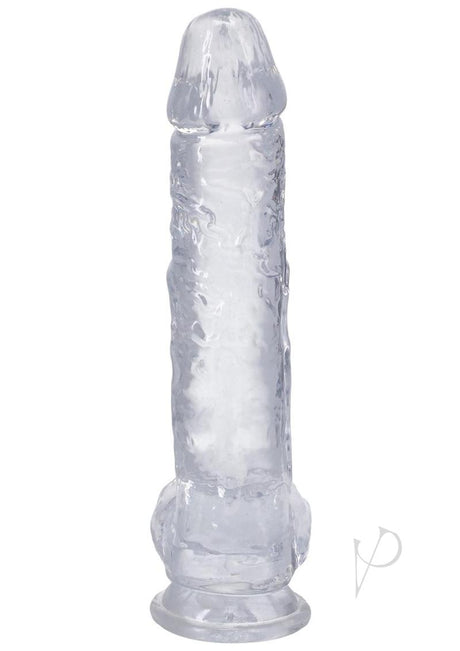 In a Bag Really Big Dick Dildo 10 Inch Clear, lifelike clear dildo with realistic shape and sculpted details