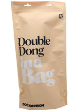 In a Bag Double Dong 13 inch Clear packaging, featuring bold text design for a crystal-clear double-ended pleasure toy.