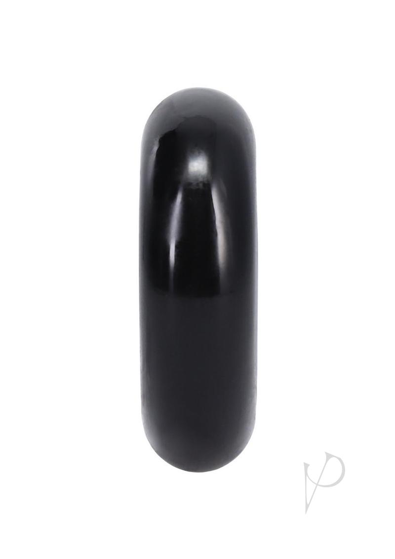 Rock Solid The 2X Donut Cock Ring Black, classic C-ring for firmer, longer-lasting erections.