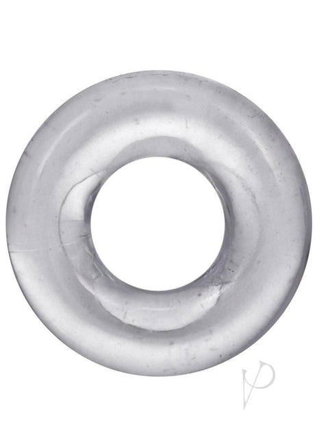 Rock Solid The 2X Donut Cock Ring Clear for firmer and longer-lasting erections.