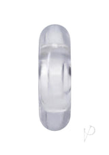 Rock Solid The 2X Donut Cock Ring Clear showing a transparent, stretchy design for enhanced pleasure.