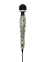 Doxy Die Cast 3 Wand Plug-In Wand Massager Cannabis Pattern with a cannabis leaf design, compact and sleek.