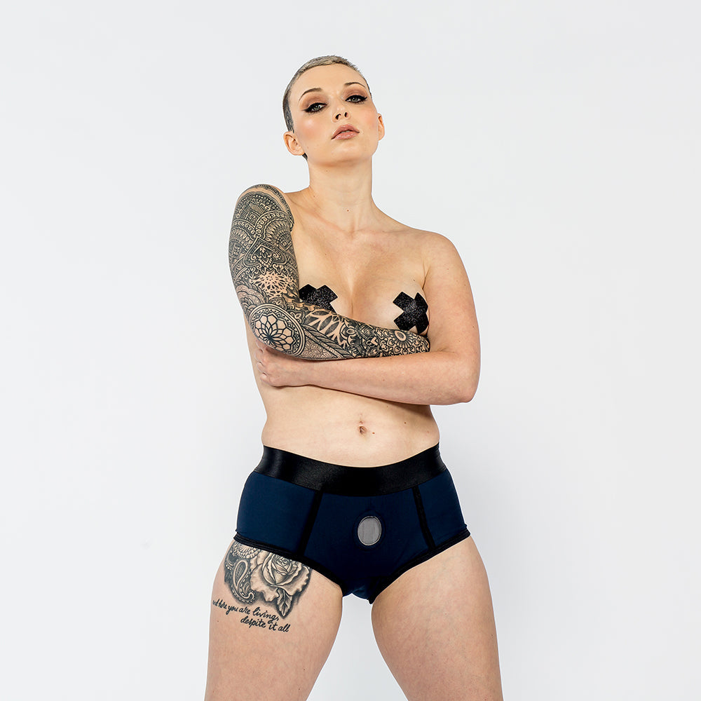 Sportsheets Em.Ex. Fit Harness Navy L