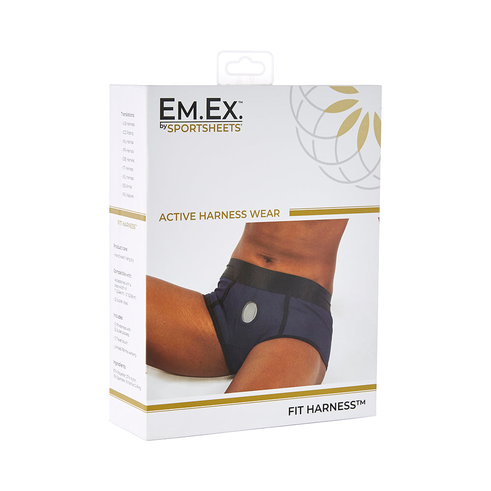 Sportsheets Em.Ex. Fit Harness Navy L