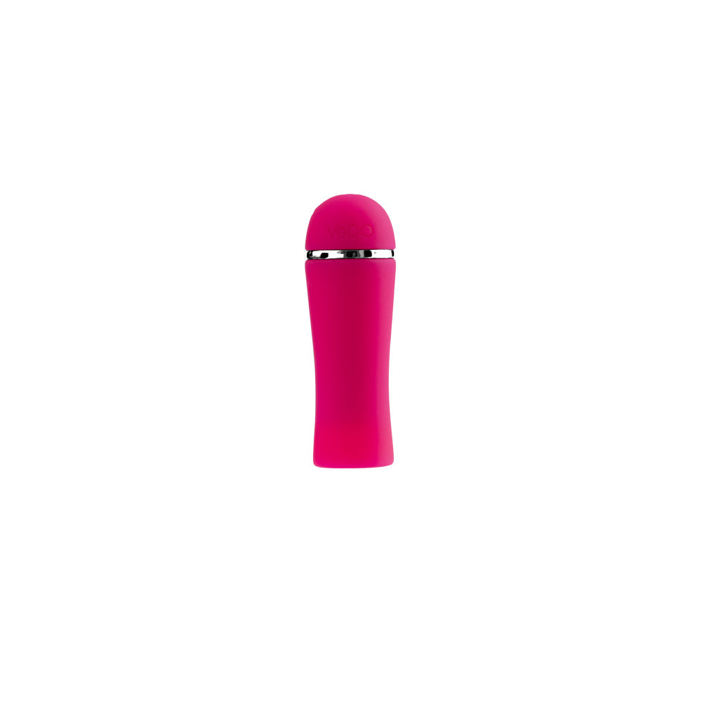 VeDO Liki Rechargeable Flicker Clitoral Vibrator Foxy Pink in a sleek design for targeted stimulation.