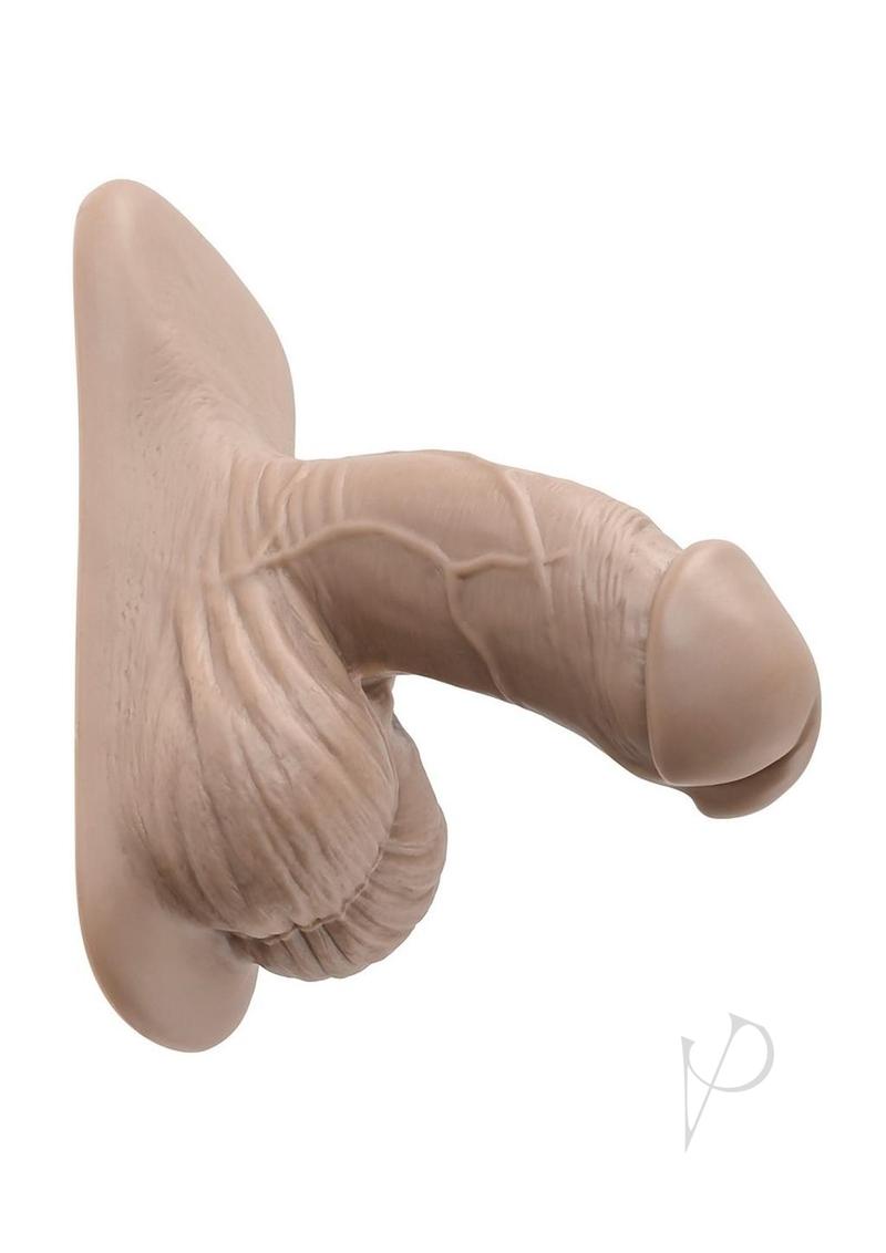 Gender X Silicone Packer Dildo 4 inch Vanilla featuring realistic textures and lifelike detail.