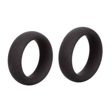 Colt Silicone Super Rings Black - a set of two durable, stretchy erection enhancers in black silicone.