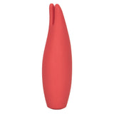 Red Hot Flare Red Rechargeable Massager showcasing sleek design and double flickering tips for ultimate pleasure.
