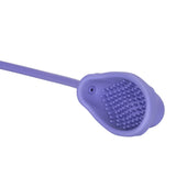 CalExotics Silicone Pro Vibrating Clit Pump Purple with soft silicone design for enhanced pleasure and stimulation.