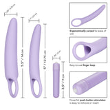 Dr Laura Berman Isabelle Set Of 2 Vibrating Dilators with ergonomic design and compact bullet vibrator for comfort.