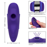 Lock-N-Play Remote Suction Panty Teaser Purple with magnetic tabs and remote for hands-free stimulation.