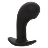 Rock Bottom Curved Silicone Prostate Probe Black showcasing its sleek, ergonomic design for targeted stimulation.