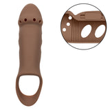 Performance Maxx Rechargeable Stud Brown with open tip design and smooth texture for enhanced pleasure.