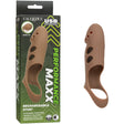 Performance Maxx Rechargeable Stud Brown packaging and product, showcasing its open tip design and rechargeable features.