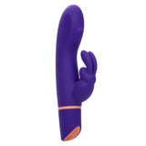Love Bunny Beaded Rollin G Bunny Vibrator in purple, featuring dual motors and a contoured design for pleasure.