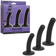 Onyxxx 3 Piece Silicone Curved Probe Set featuring three slender, curved silicone probes for versatile play.