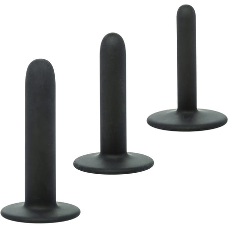 Onyxxx Peg & Play Silicone Pegging Kit Black includes three interchangeable black silicone probes for versatile use.