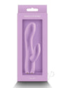 Obsessions Juliet Silicone Rabbit Vibrator Lavender in elegant packaging showcasing its lavender hue and dual stimulation design.