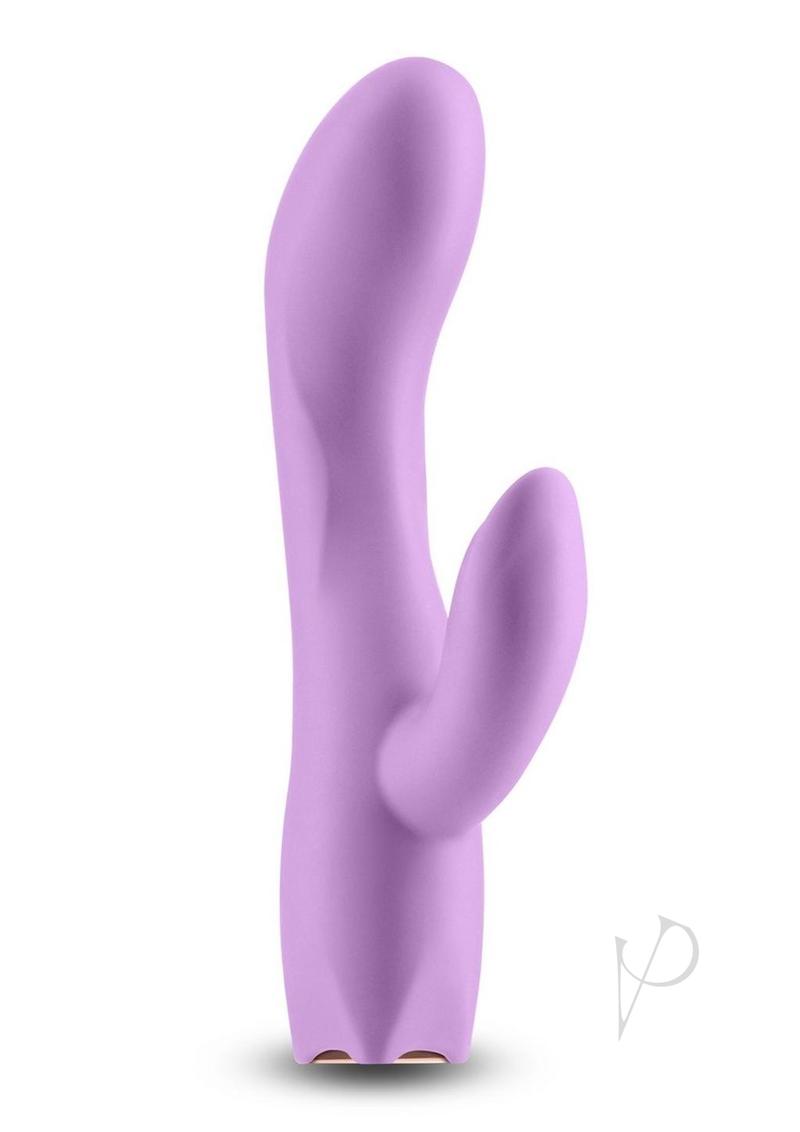 Obsessions Juliet Silicone Rabbit Vibrator Lavender in soft lavender color, designed for dual stimulation and powerful pleasure.