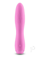 Obsessions Clyde Rechargeable Silicone Vibrator Pink, plush silicone pleasure toy for solo or shared experiences.