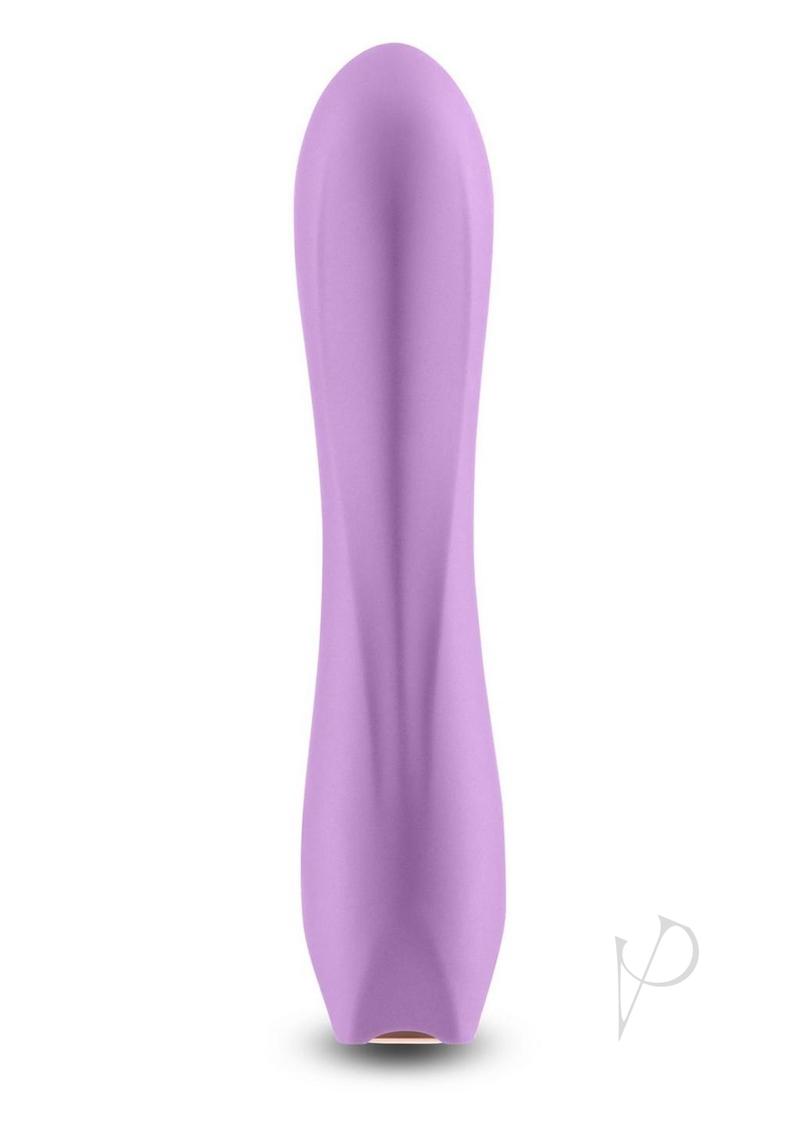 Obsessions Romeo Rechargeable Silicone Vibrator Lavender in soft lavender silicone for indulgent pleasure.