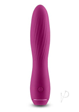 Obsessions Clyde Rechargeable Silicone Vibrator Magenta in a sleek design with a plush finish.