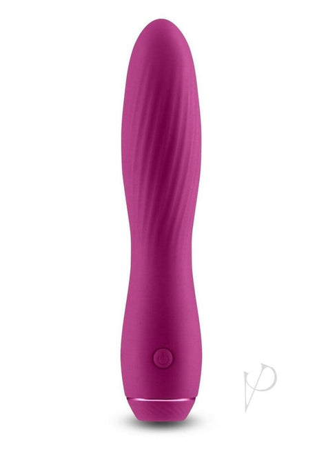 Obsessions Clyde Rechargeable Silicone Vibrator Magenta in a sleek design with a plush finish.