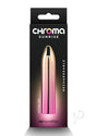 Chroma Sunrise Rechargeable Vibrator Medium Multicolor packaging with a sleek design and colorful finish.