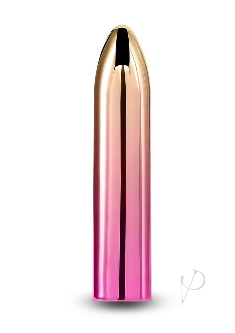 Chroma Sunrise Rechargeable Vibrator Medium Multicolor in elegant slim design with a multicolor gradient finish.