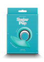 Sugar Pop Leila Rechargeable Silicone Panty Vibe Teal packaging with app-controlled feature in teal color.