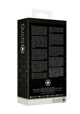 Ouch Body Harness Glow in the Dark Small Medium Green packaging featuring description and details on the back.