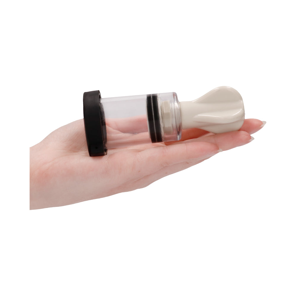 Shots ElectroShock Remote-Controlled E-Stimulation Nipple Suckers White