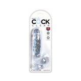 King Cock Clear 6 inches  Cock With Balls Realistic Suction Cup Dildo