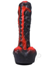 Fort Troff Tendril Thruster Silicone Mini Machine Dildo Red with textured design for enhanced pleasure.