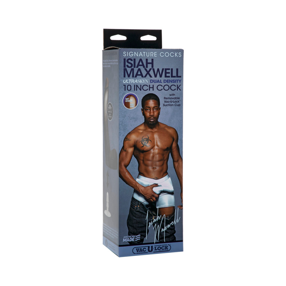 Signature Cocks Isiah Maxwell 10 Inches ULTRASKYN Cock Chocolate