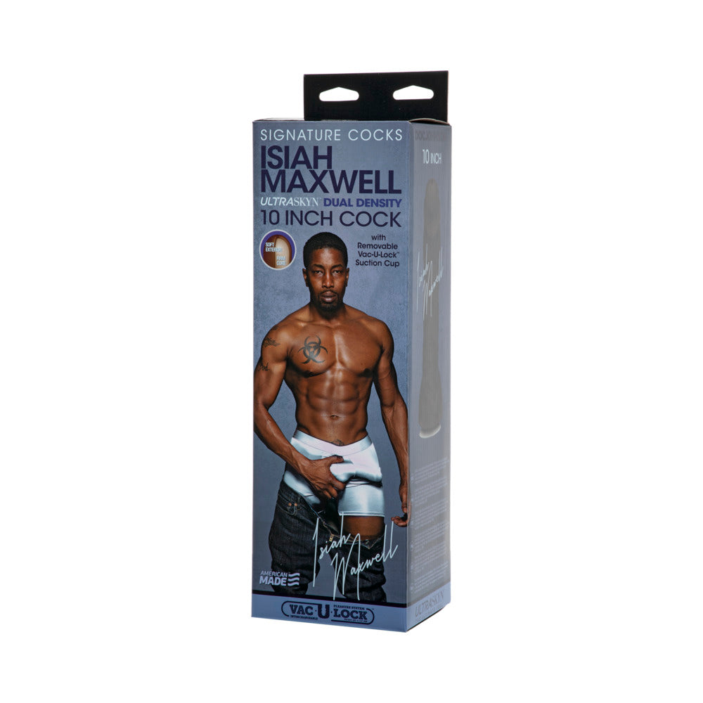 Signature Cocks Isiah Maxwell 10 Inches ULTRASKYN Cock Chocolate