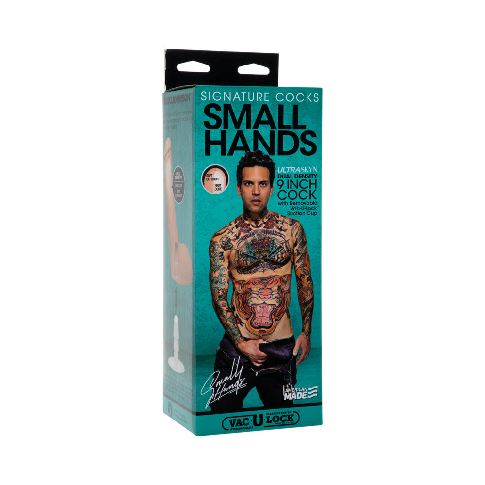 Signature Cocks Small Hands 9 inches ULTRASKYN Cock with Removable Vac-U-Lock Suction Cup Vanilla