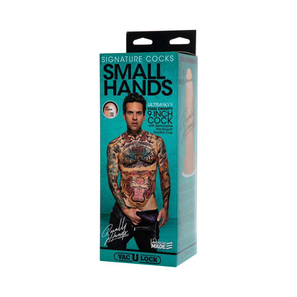 Signature Cocks Small Hands 9 inches ULTRASKYN Cock with Removable Vac-U-Lock Suction Cup Vanilla