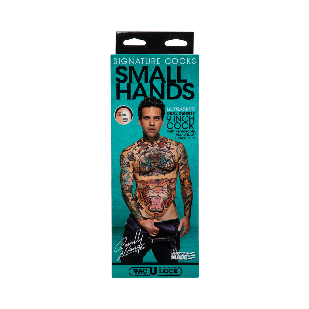 Signature Cocks Small Hands 9 inches ULTRASKYN Cock with Removable Vac-U-Lock Suction Cup Vanilla