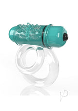 Screaming O 4B DoubleO 6 Couples Ring Kiwi, a dual-ring vibrating cock ring for couples' stimulation.