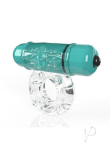 Screaming O 4B O Wow Vibrating Ring Kiwi with stretchy ring and powerful bullet for enhanced pleasure.