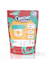 Screaming O 4B O Wow Vibrating Ring Kiwi packaging showcasing features and design, ideal for couples.